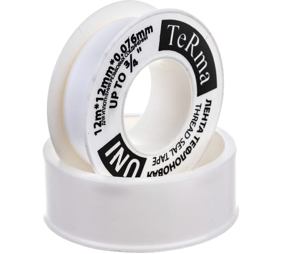 Лента Фум для воды 12ммх12м TERMA UNI 3/4 10031/20151