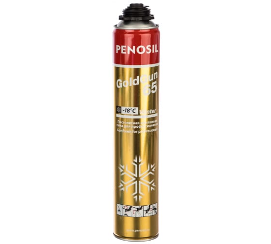Пена монтажная проф зимняя 875мл Gold Gun 65 (-18 - +30) PENOSIL 