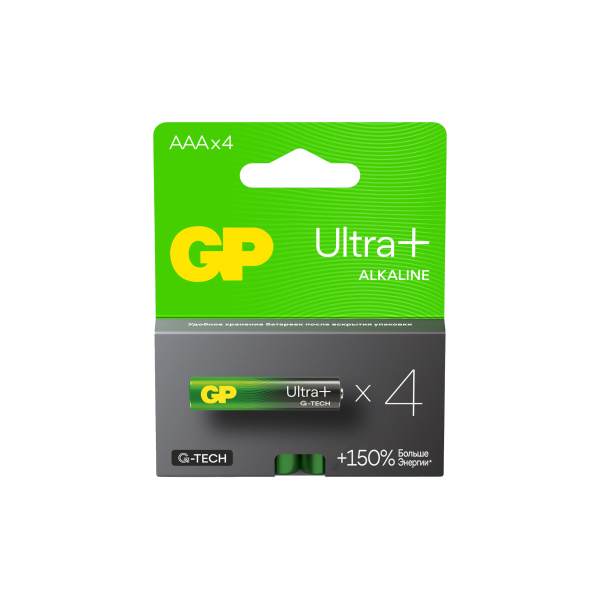 Эл.питания LR 03 ААA  Alkaline Ultra Plus GP G-TECH BL4 888869