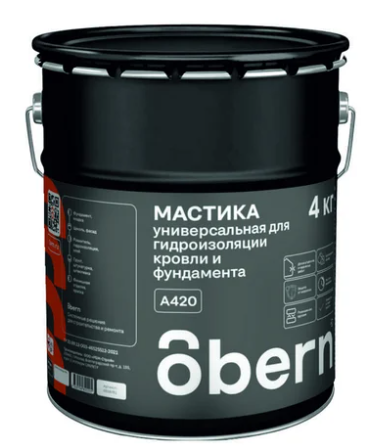 Мастика битумная универсальная 4кг/5л OBERN 