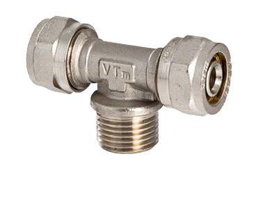 Тройник 16х1/2х16 ц/ш/ц VALTEC 