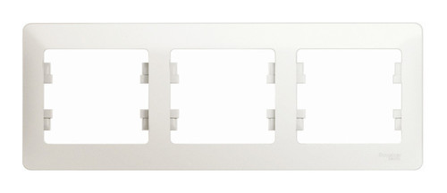 Рамка 3 поста горизонт.перламутр GLOSSA CSL000603