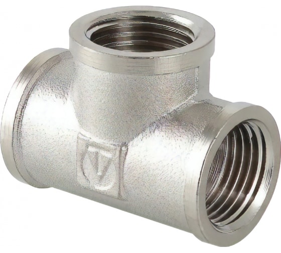 Тройник 1/2 г/г/г никель VALTEC 130
