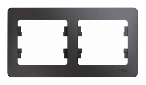 Рамка 2 поста горизонт.графит GLOSSA CSL001302
