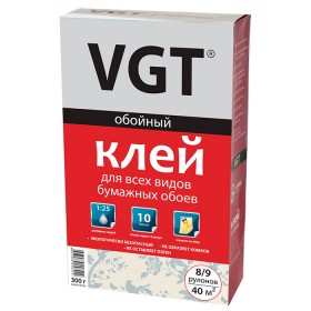 Клей для обоев бумажных 300г ВГТ (1уп-18шт) 0684 