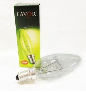 Л/Н  Е14 60W B36 свеча (1уп-10/100шт) Калашниково СПб Favor 427106