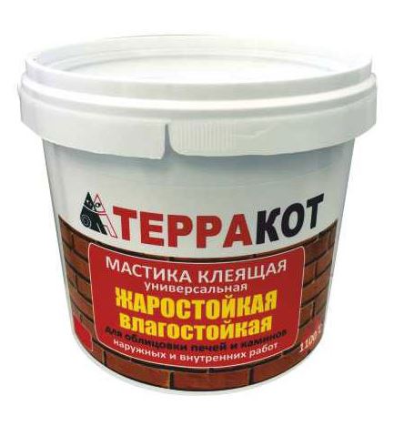 Мастика универсальная жаростойкая 5кг t+1100град Терракот УЦЕНКА