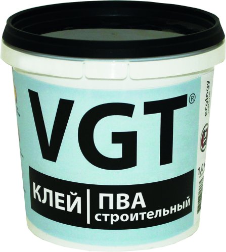 Клей ПВА строительный 1кг ВГТ (1уп-6шт) 18632