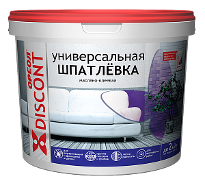 Шпаклевка масляно-клеевая универсальная для внутренних работ 4,0кг ДИСКОНТ Ореол 7766 