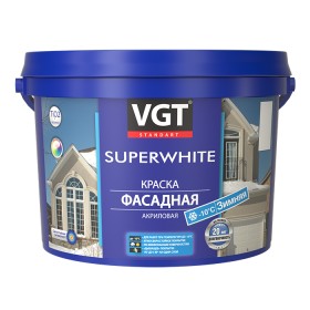 Краска фасадная супербелая зимняя 15кг ВДАК-1180 ВГТ 2368