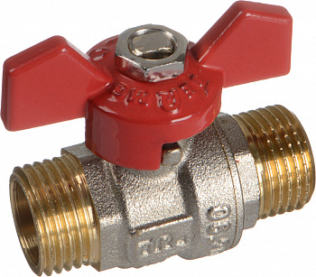 Кран шаровый 1/2 ш/ш бабочка Terma-RED 31005