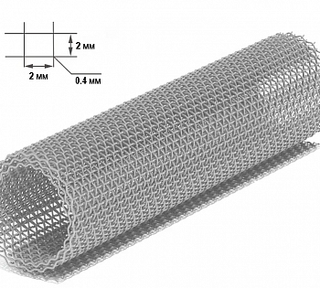 Сетка тканая стальная яч 2х2х0,4мм 1,0х30м