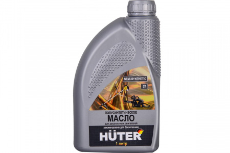 Масло 2Т полусинтетическое для 2-тактных двигателей, для техники 1л HUTER 73/8/3/2 ЧЗ