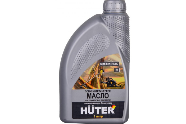 Масло 2Т полусинтетическое для 2-тактных двигателей, для техники 1л HUTER 73/8/3/2 ЧЗ