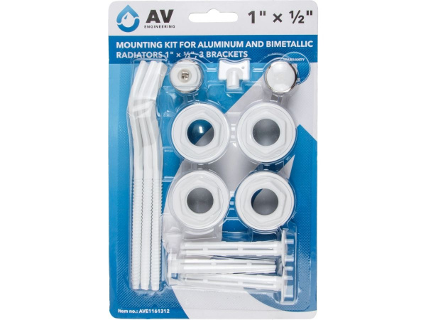 Комплект универ. для радиатора 1/2 с 3 кронш. AV Engineering AVE1161312