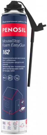 Пена монтажная проф 750мл PENOSIL EasyGun MouseStopFoam 162 Антимышь (1уп-12шт) 