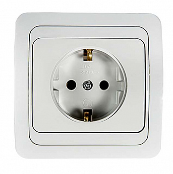 Евророзетка 1СП белая Classico 2028 16А IP20 ASD/InHome 521849