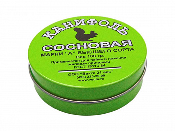 Канифоль сосновая "А" (100г) жестяная банка 41616