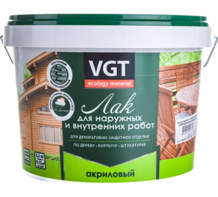 Лак акр.паркетный глянцевый 2,2кг ВГТ (1уп-4шт) 4471