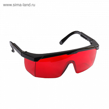 Очки защитные с дужками 2-110457 красные линзы STAYER