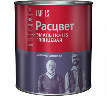 Эмаль ПФ-115 черная 2,7кг Расцвет ТЗ (1уп-6шт) 7712