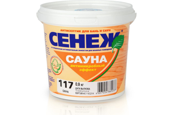 Антисептик Сауна 117 0,9кг СЕНЕЖ 