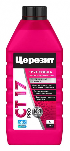 Грунтовка глубокого проник.морозост.СТ17 PRO 1л  Церезит  2636730