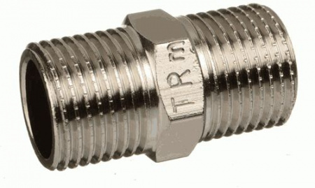 Переходник удлиненный 1/2х1/2 никель TERMA 06007