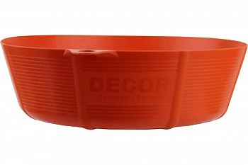 Емкость для гипса 0,67л G1 низкая оранжевый Decor 670-0067