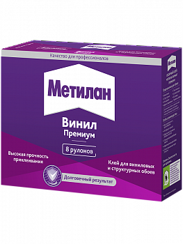 Клей для обоев виниловых 200г Метилан Винил Премиум без индикатора (1уп-24шт) 