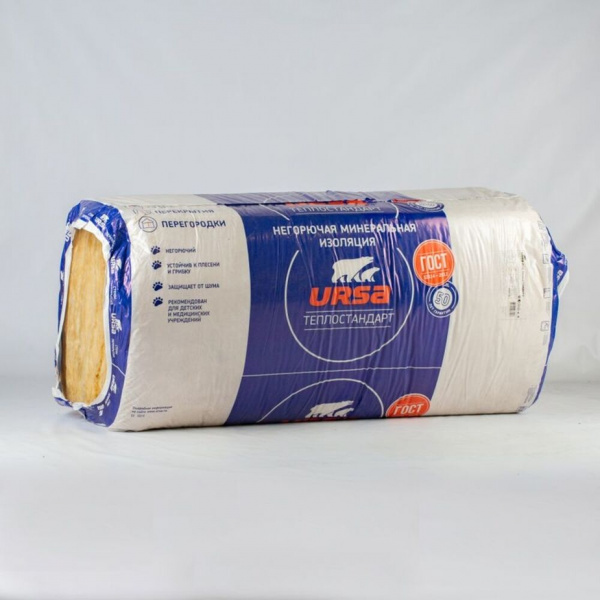 Утеплитель URSA GEO/ISOBOX 1200-610-50мм 9м2 0,45м3 ТеплоСтандарт (1уп-12шт)