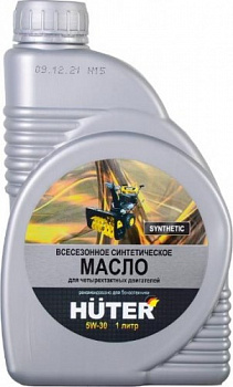 Масло моторное  5W-30 синтетическое для 4-тактных двигателей 1л HUTER 73/8/1/2
