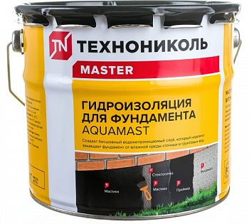 Мастика битумная для фундамента AquaMast 18кг 393547