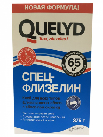 Клей для обоев флизелиновых 375г Quelyd Спец-Флизелин (1уп-12шт)