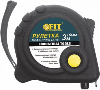 Рулетка  3м 16мм Универсал FIT 17223