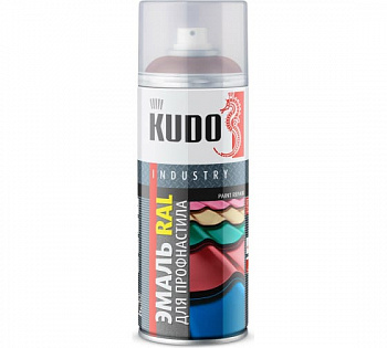 Эмаль-спрей для МЧ винно-красный RAL3005 KU-03005R KUDO (1уп-12шт)