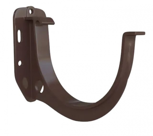 Кронштейн для желоба ПВХ 125х95мм коричневый ЭЛИТ Альта-Профиль