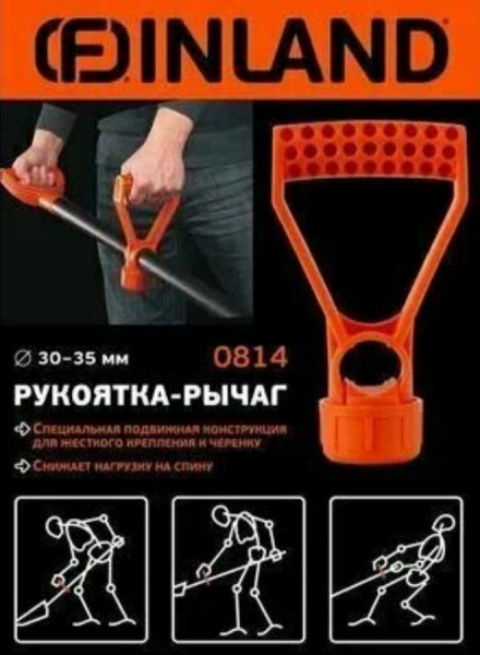 Рукоятка пластиковая дополнительная универсальная D30-35мм FINLAND 0814