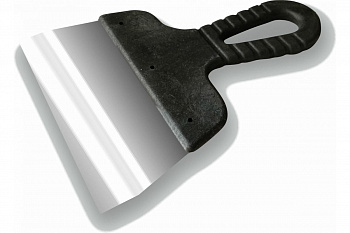 Шпатель  80мм фасад. нерж. с пласт. ручкой Black Edition DECOR 311-0080