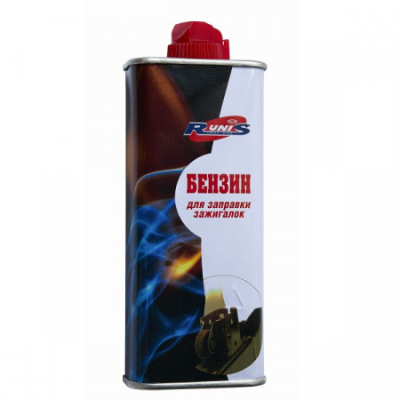 Баллон для зажигалок с бензином 133мл RUNIS 1-001 (1уп-96шт)