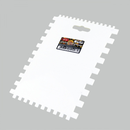 Шпатель 180х135мм для клея 4х стор-й, (зуб 4,6,8,10) DECOR 316-8800