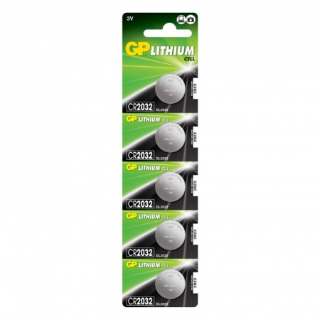 Эл.питания СR-2032 литиевая GP Lithium (1уп-5 шт) 352