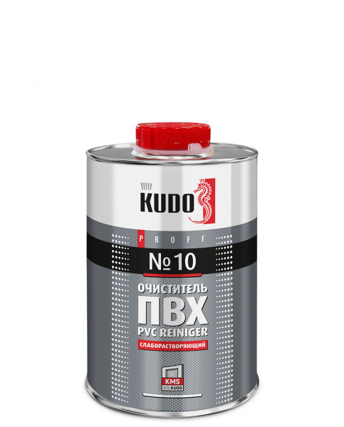 Очиститель для ПВХ 1л слаборастворяющий №10 SMC-010 KUDO PROFF