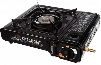 Плитка газовая Следопыт Black с переходником PF-GST-N10