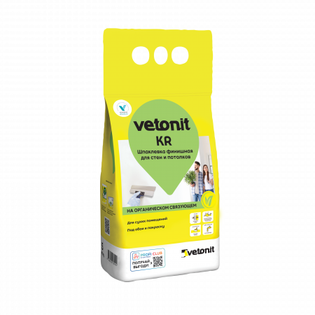 Шпаклевка органическая финишная  5кг Vetonit KR
