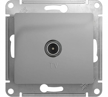 Розетка одиноч.графит в рамку TV 1дБ GLOSSA GSL0001391