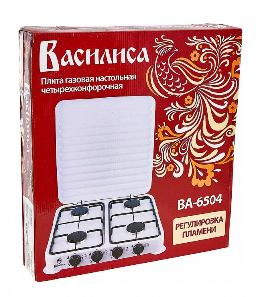 Плитка газовая 4 комф ГП4-2100А/ВА-6504 ВАСИЛИСА