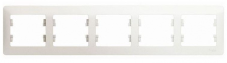 Рамка 5 постов горизонт.перламутр  GLOSSA CSL000605
