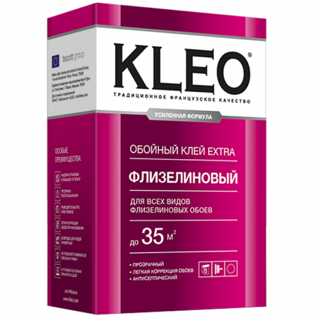 Клей для обоев флизелиновых 240г KLEO EXTRA 35 (1уп-20шт)