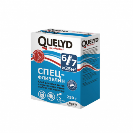 Клей для обоев флизелиновых 375г Quelyd Спец-Флизелин (1уп-12шт)